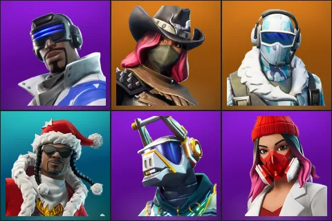 Blue Striker, Calamity, Frostbite, Santa Dogg, DJ Yonder, Yulejacket