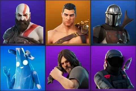 Kratos, Menace, Mandalorian, Polar Peely, Daryl Dixon, Kondor