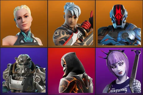 Paradigm (Reality-659), Ronin, The Foundation, T-60 Power Armor, Molten Omen, Dark Power Chord