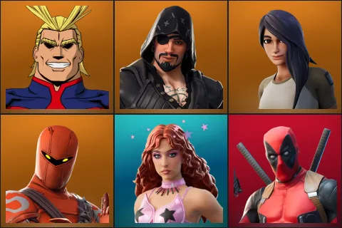 All Might, Blackheart, Gear Specialist Maya, Hybrid, Chappell Roan, Deadpool