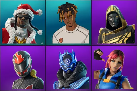 Santa Dogg, Slayer Juice WRLD, Blitz Knight, Burnoff, Cobalt Snowfoot, Explorer Emilie