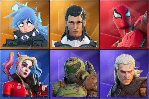 Nezumi, The Ageless, Spider-Man Zero, Rebirth Harley Quinn, Doom Slayer, Geralt of Rivia