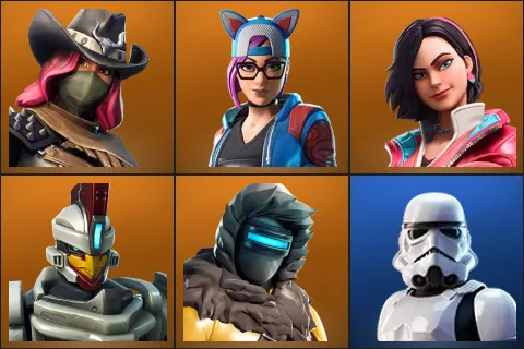 Calamity, Lynx, Rox, Sentinel, Zenith, Imperial Stormtrooper