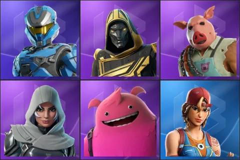 UNSC Spartan, Blitz Knight, Pig the Butcher, Vanguard Zadie, Yeddy, Sparkplug