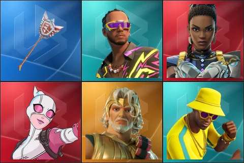 The Axe of Champions 2.0, Lewis Hamilton, Shuri, Gwenpool, Zeus, Anderson .Paak