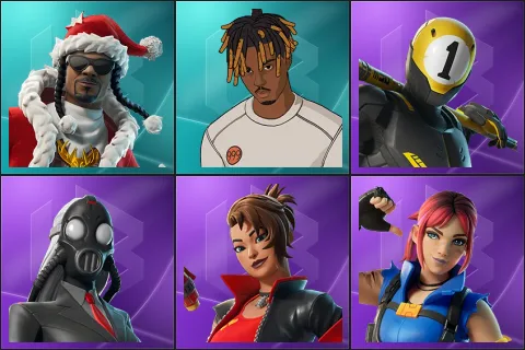 Santa Dogg, Slayer Juice WRLD, 1-Ball, Chaos Director, Dynamo TNTina, Explorer Emilie
