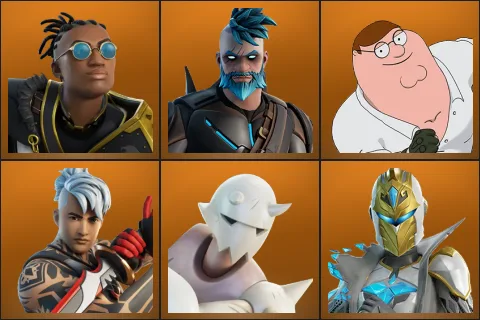 Malik, Omegarok, Peter Griffin, Ronin, Snap, Spectra Knight