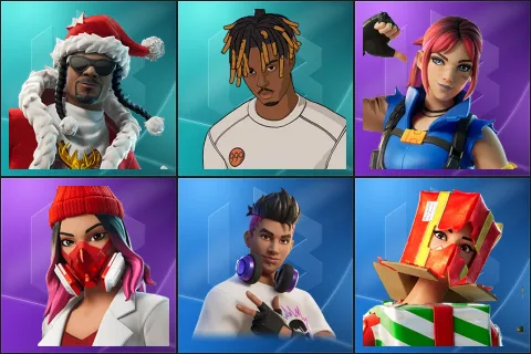 Santa Dogg, Slayer Juice WRLD, Explorer Emilie, Yulejacket, Chord Kahele, Holiday Boxy