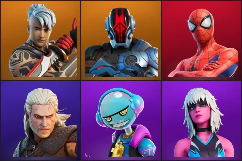 Ronin, The Foundation, Spider-Man, Geralt of Rivia, Gumbo, Harlowe