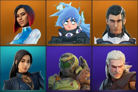 Firebrand, Nezumi, The Ageless, Chica, Doom Slayer, Geralt of Rivia
