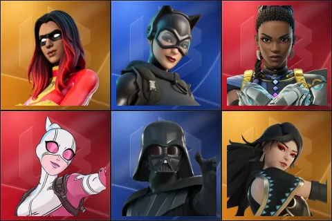 Joltara, Catwoman Zero, Shuri, Gwenpool, Darth Vader, Era