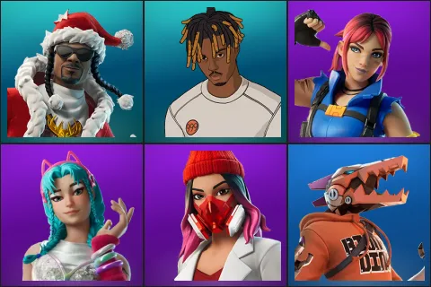 Santa Dogg, Slayer Juice WRLD, Explorer Emilie, Katalina, Yulejacket, Haxsaur