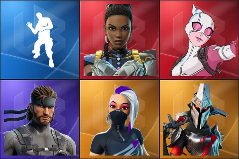 Laugh It Up, Shuri, Gwenpool, Solid Snake, Catalyst, Eternal Knight