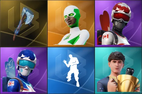 Leviathan Axe, Backlash, Mogul Master (CAN), Mogul Master (GBR), Laugh It Up, Bugha