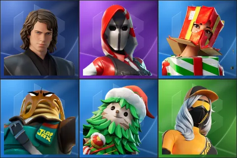 Anakin Skywalker, The Ace, Holiday Boxy, Major Mancake, Winterfest Bushranger, Runway Racer