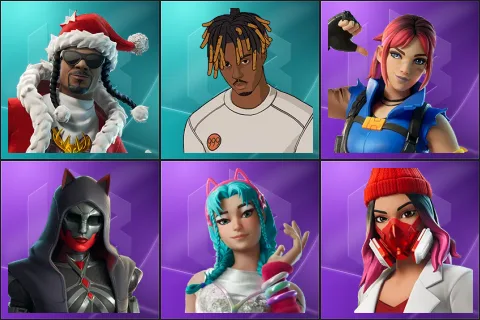 Santa Dogg, Slayer Juice WRLD, Explorer Emilie, Felina, Katalina, Yulejacket