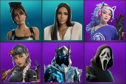 Iconic Kim Kardashian, Kim Kardashian, Dasha, Elite Jules, Exalted Ice King, Ghost Face