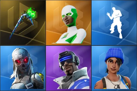 Merry Mint Axe, Backlash, Laugh It Up, Zadie, Blue Striker, Blue Team Leader