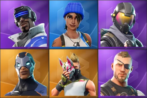Blue Striker, Blue Team Leader, Rogue Agent, Carbide, Drift, Battlehawk
