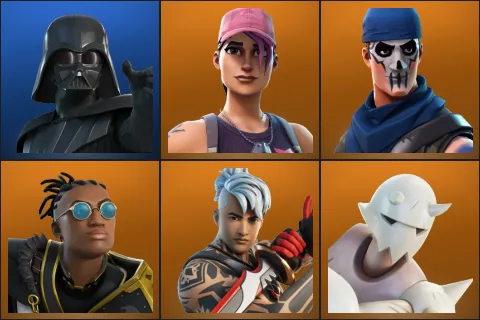 Darth Vader, Rose Team Leader, Warpaint, Malik, Ronin, Snap
