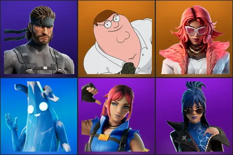 Solid Snake, Peter Griffin, Valeria, Polar Peely, Explorer Emilie, Hope