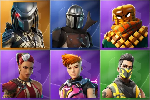 Predator, Mandalorian, Mancake, Mave, Reese, Vice
