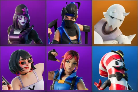 Dark Skully, Indigo Kuno, Snap, Evie, Explorer Emilie, Mr. Dappermint