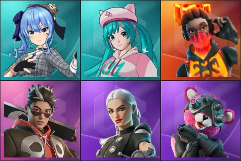 Hoshimachi Suisei, Neko Hatsune Miku, Tectonic Komplex, Bones, Cassidy Quinn, Cuddle Team Specialist