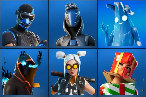 Fixer, Sultura, Polar Peely, Absenz, Dizzie, Holiday Boxy