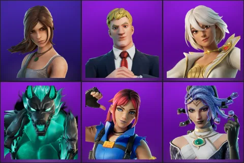 Lara Croft, Agent Jones, Aphrodite, Cerberus, Explorer Emilie, Medusa