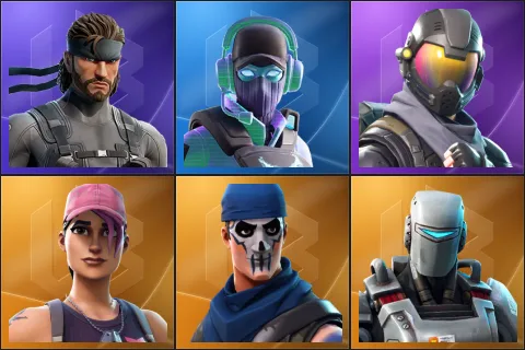 Solid Snake, Breakpoint, Rogue Agent, Rose Team Leader, Warpaint, A.I.M.