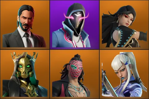 John Wick, Xander, Era, Hades, Kado Thorne, Mizuki