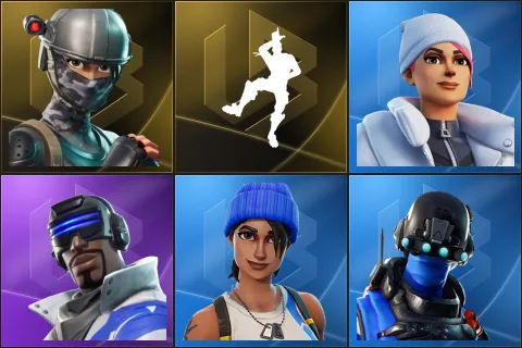 Elite Agent, Take The L, Blizzard Bomber, Blue Striker, Blue Team Leader, Carbon Commando