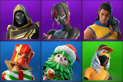 Blitz Knight, Mercenary Kor, Trailblazer Tai, Holiday Boxy, Winterfest Bushranger, Runway Racer