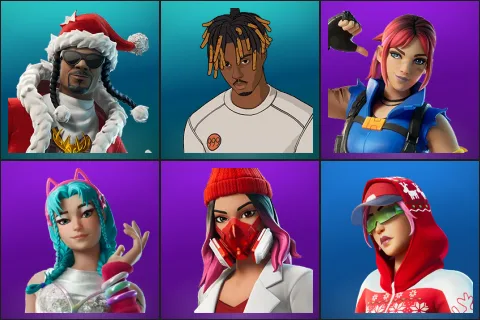 Santa Dogg, Slayer Juice WRLD, Explorer Emilie, Katalina, Yulejacket, Arctic Adeline