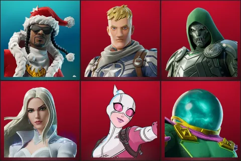 Santa Dogg, Captain Jones, Doom, Emma Frost, Gwenpool, Mysterio