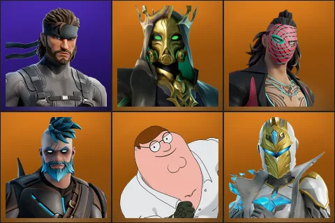 Solid Snake, Hades, Kado Thorne, Omegarok, Peter Griffin, Spectra Knight