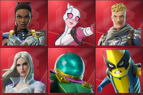 Shuri, Gwenpool, Captain Jones, Emma Frost, Mysterio, Peelverine