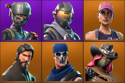 Elite Agent, Rogue Agent, Rose Team Leader, The Reaper, Warpaint, Calamity