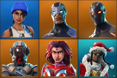 Blue Team Leader, Carbide, Omega, The Visitor, Valor, Santa Dogg