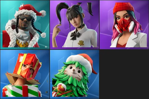 Santa Dogg, Yuki Yubari, Yulejacket, Holiday Boxy, Winterfest Bushranger