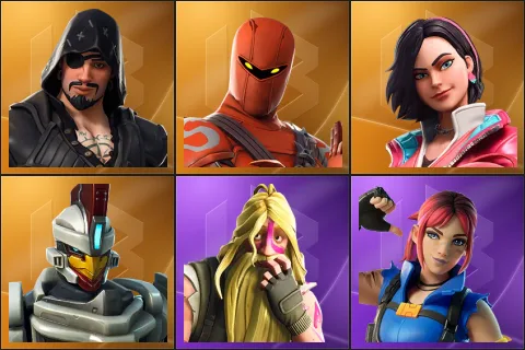Blackheart, Hybrid, Rox, Sentinel, Bunker Jonesy, Explorer Emilie