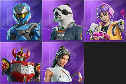 UNSC Spartan, Agent Patch, Battle Gamer Mae, Dino Megazord, Yoo-mi