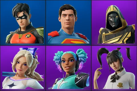 Robin, Superman, Blitz Knight, Haylee Skye, Synthwave, Yuki Yubari
