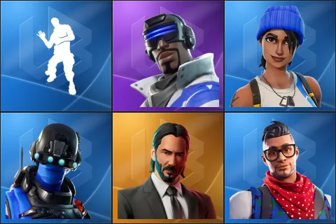 Laugh It Up, Blue Striker, Blue Team Leader, Carbon Commando, John Wick, Prodigy