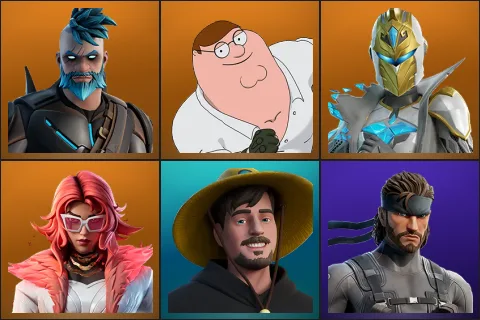 Omegarok, Peter Griffin, Spectra Knight, Valeria, MrBeast, Solid Snake