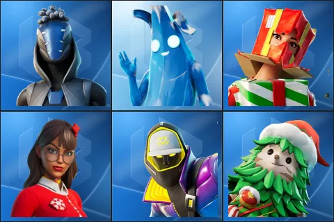 Sultura, Polar Peely, Holiday Boxy, Krisabelle, Subzero Cryptic, Winterfest Bushranger