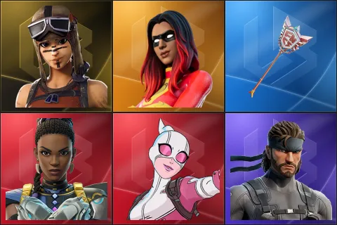 Renegade Raider, Joltara, The Axe of Champions 2.0, Shuri, Gwenpool, Solid Snake