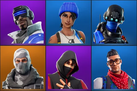 Blue Striker, Blue Team Leader, Carbon Commando, Havoc, IKONIK, Prodigy