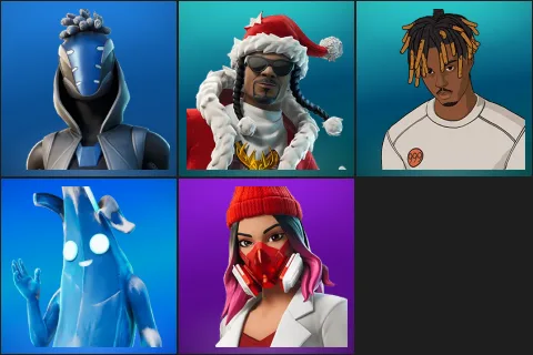 Sultura, Santa Dogg, Slayer Juice WRLD, Polar Peely, Yulejacket